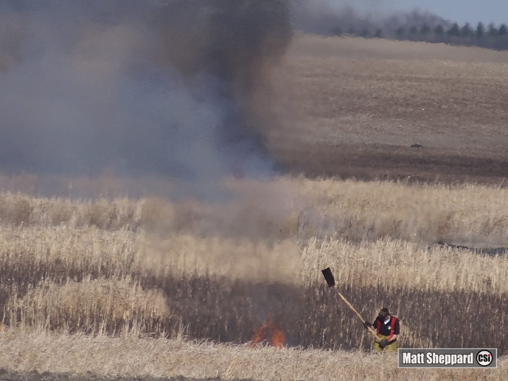 Rural fire east of Jamestown April 10, 2015 - CSi photos